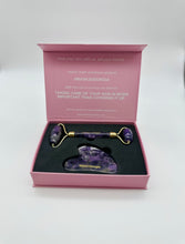 Load image into Gallery viewer, Amethyst Face Roller &amp; Gua Sha Set – Calm &amp; Restore
