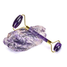 Load image into Gallery viewer, Amethyst Face Roller &amp; Gua Sha Set – Calm &amp; Restore

